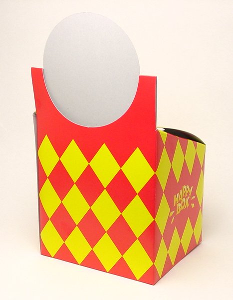 画像3: 抽選箱　紙　タイトル面付　15cm〜縦長　ハッピーボックス (3)