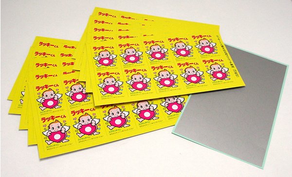 画像2: スクラッチカード 無地 書き込むタイプ 1シート10ヶ付×10シート (2)