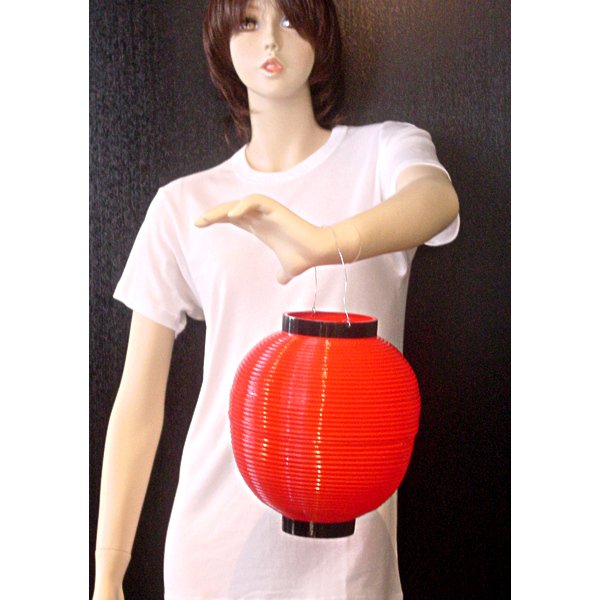 画像4: 提灯[ちょうちん]ポリ無地丸24cm　まとめ買い100ヶセット (4)