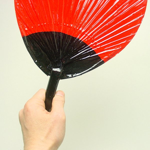 画像3: 赤うちわ　レトロ調　40本セット (3)