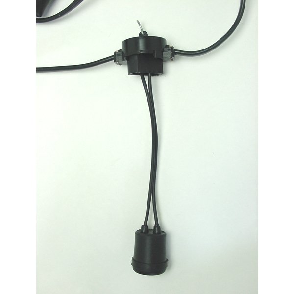 画像2: 提灯用 電気コード 10灯 2m間隔 全長22m (2)