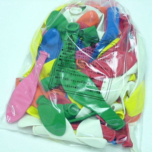 画像3: 天然ゴム風船 縦長 100ヶセット (3)