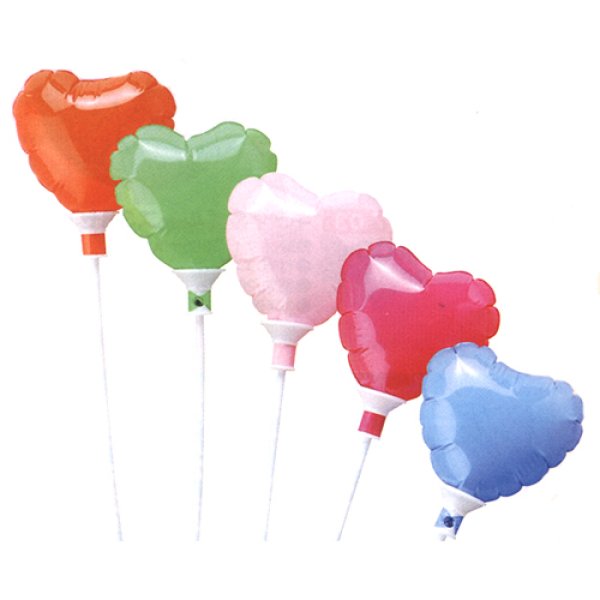 画像2: スティック風船　ハート　100ヶセット (2)