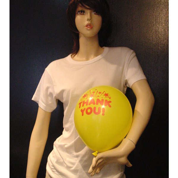 画像4: 天然ゴム風船 サンキュー柄 100ヶセット (4)