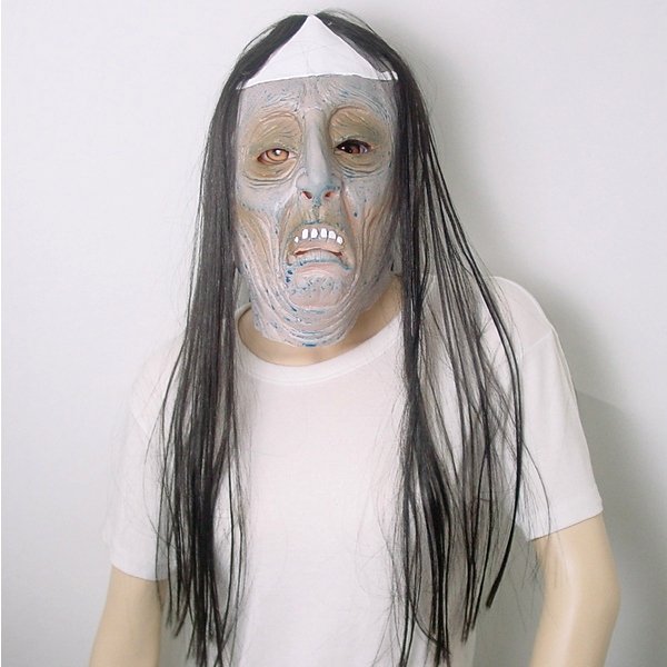 画像1: 大人用　リアルゴムマスク　幽霊 (1)