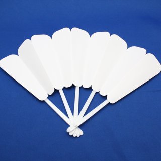 白無地簡易扇子 50本セット｜運動会用品－応援グッズ【子供用.com