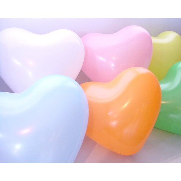画像3: 天然ゴム風船　ハート型　大きめ　100ヶセット (3)