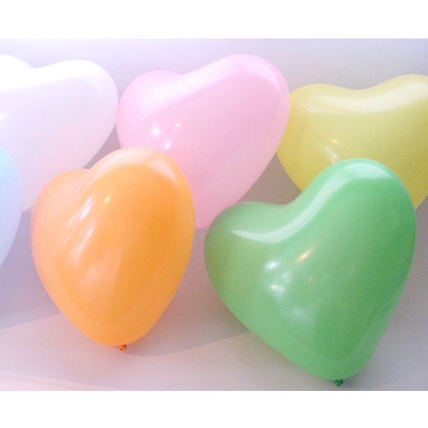 画像4: 天然ゴム風船　ハート型　大きめ　100ヶセット (4)