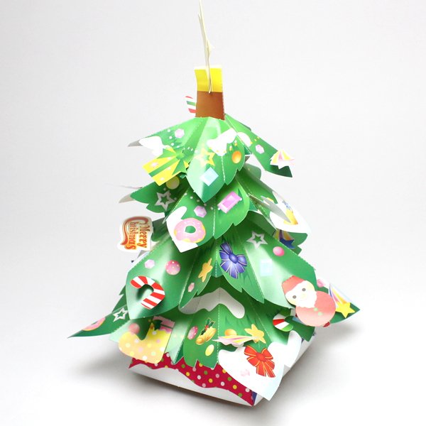 画像6: ペーパークラフト(型抜き) グリーンクリスマスツリー まとめ買い40セット (6)