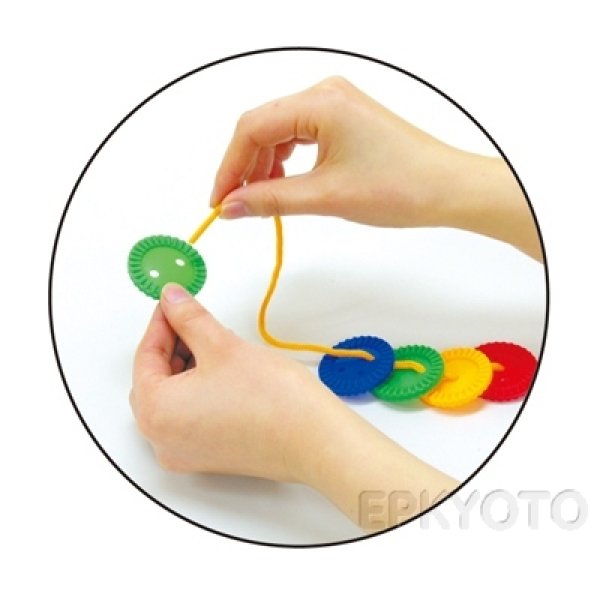 画像2: 知育玩具 ひもとおし チップ まとめ買い50セット (2)