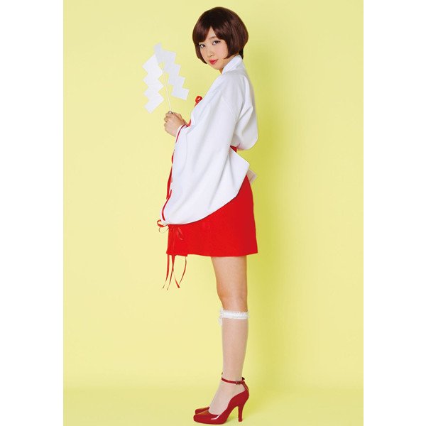 画像3: 大人用 コスプレ 巫女 ミニ (3)