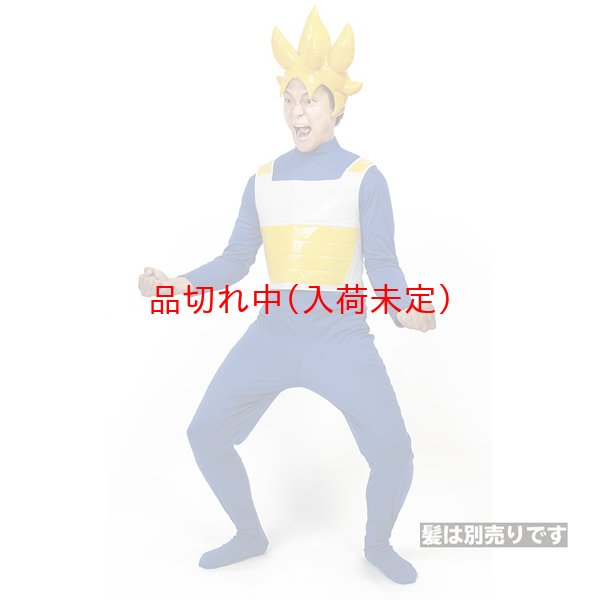 画像1: 大人用　コスチューム　ドラゴンボール　べジータ風 (1)