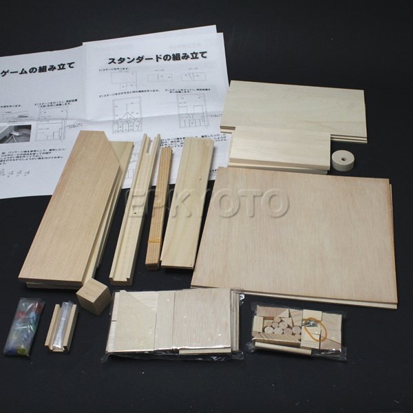 画像2: 木工工作おもちゃ 3段コリントゲーム (2)