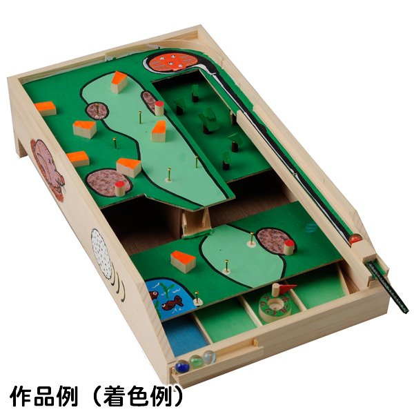 画像6: 木工工作おもちゃ 3段コリントゲーム (6)