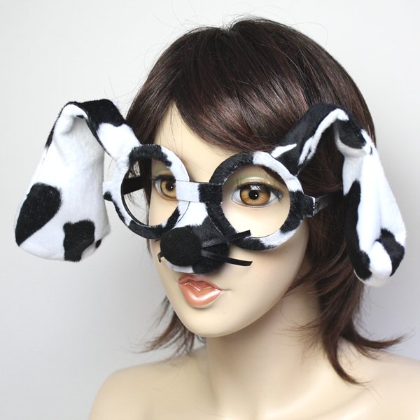 画像2: 営業日午前注文即日発送|大人用 干支 戌 ダルメシアンめがね (2)