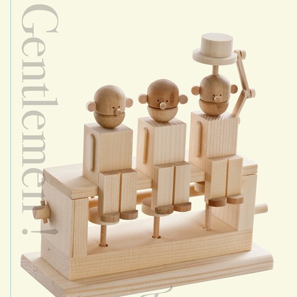 画像1: 大人の木工工作からくりおもちゃ　紳士たち　まとめ買い25セット (1)