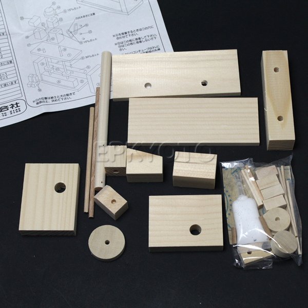 画像2: 木工工作からくりおもちゃ 紳士と犬 まとめ買い50セット (2)