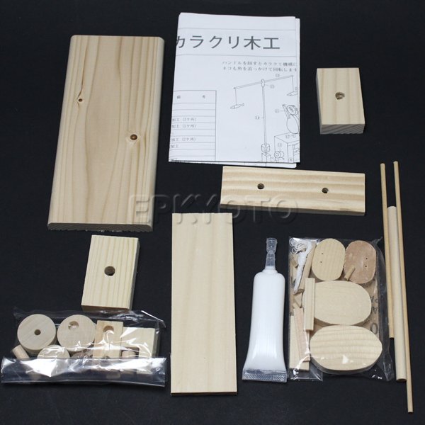 木工工作からくりおもちゃ 猫｜手作り工作キット－木工工作