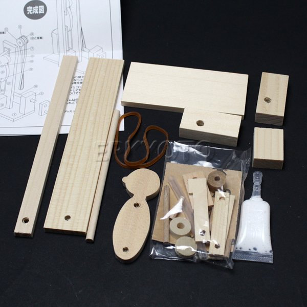 画像2: 木工工作からくりおもちゃ 鉄棒 まとめ買い50セット (2)