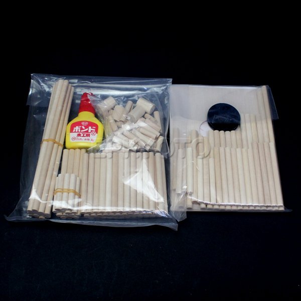 画像2: 木工工作キット　手作り貯金箱　ログハウス　ポピュラータイプ (2)