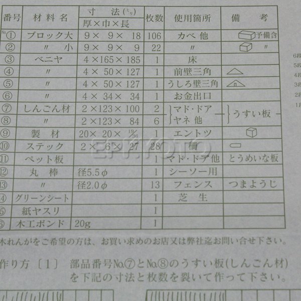 画像3: 木工工作キット 手作り貯金箱 芝生&ログハウス (3)