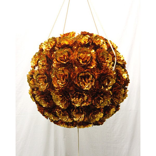 画像2: くす玉 金 直径45cmサイズ (2)