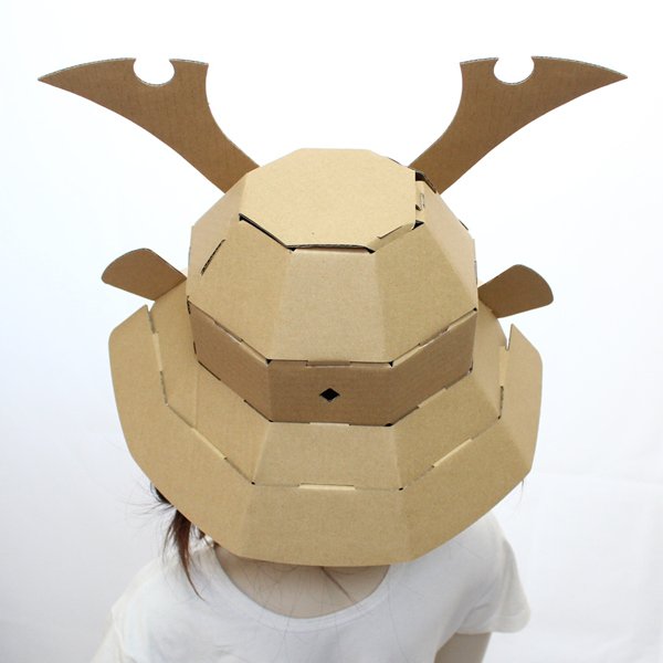 画像3: ダンボール工作 兜(かぶと) (3)