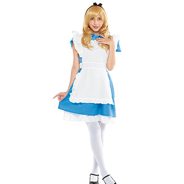 画像2: 大人用　コスチューム　ディズニー　アリス (2)