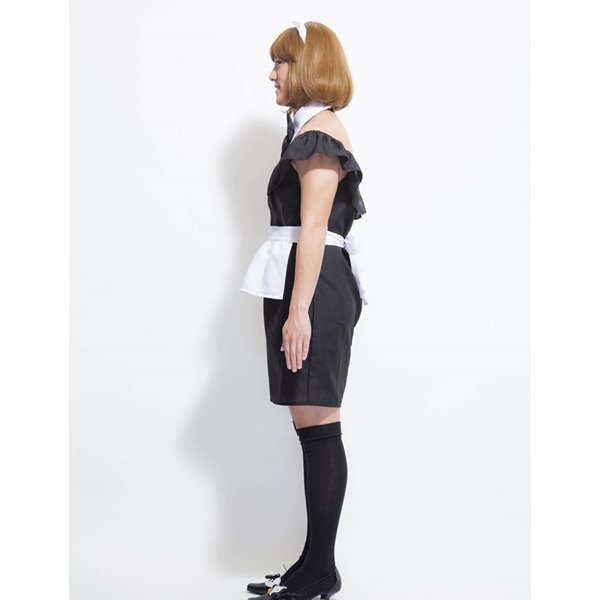 画像4: 大人用　女装コスチューム　メイド (4)