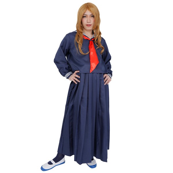 画像1: 大人用　女装コスチューム　スケバン風セーラー服 (1)