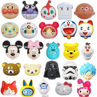 縁日用品・キャラクターお面 まとめ買い72枚(12枚×6種)セット 柄指定