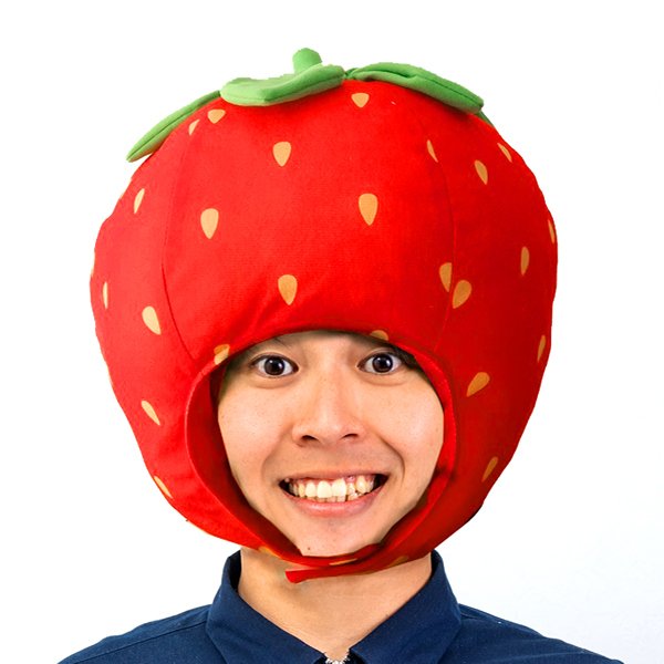 画像2: かぶりもの　イチゴ (2)