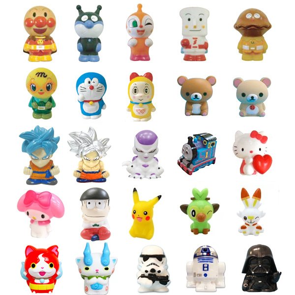 画像1: すくい用おもちゃ　キャラクター人形　100ヶセット (1)