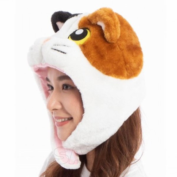 画像2: 大人用　かぶりもの　三毛猫 (2)