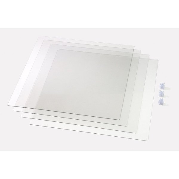 画像3: 十字型卓上飛沫防止バリアパネル　正方形パネル (3)