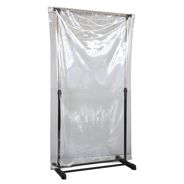 画像3: 飛沫防止バリアパネル 高さ1m70cmまでビニールシートパーテーション (3)