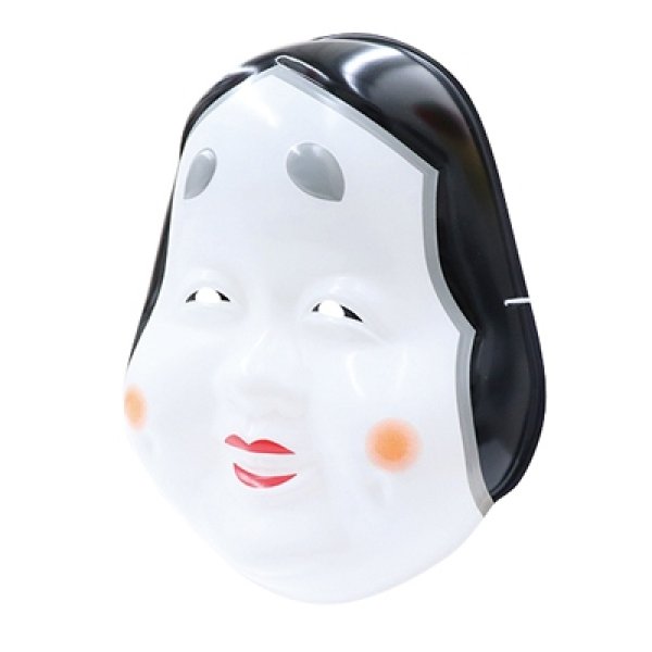 木製 彫刻 おかめ お多福 能面 能楽 鬼神 鬼面彫刻 木工芸 昭和