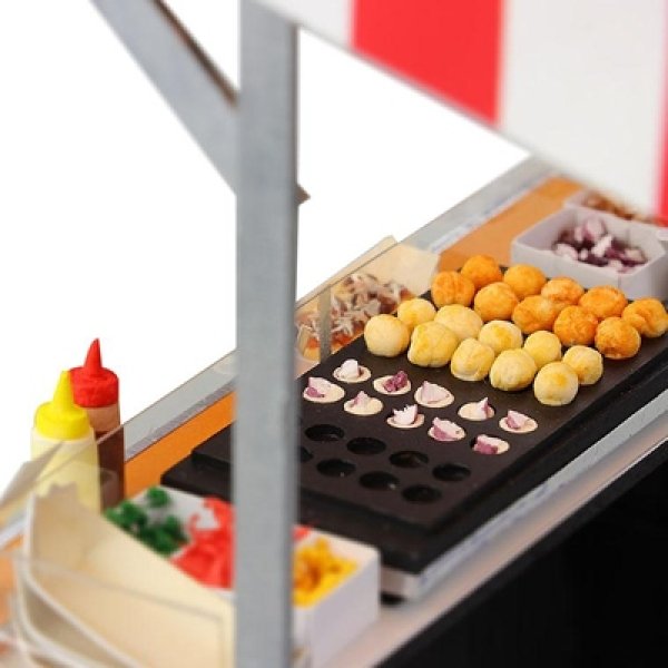 画像4: 工作キット　手作りミニチュアたこ焼き屋台 (4)