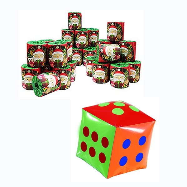 画像2: サイコロ抽選 サンタトイレットペーパー 30人用 (2)