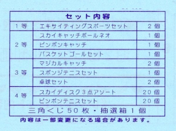 画像2: スポーツグッズ抽選会　50人用 (2)