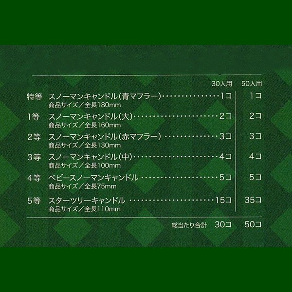 画像2: スノーマンキャンドルプレゼント抽選会 50人用 (2)