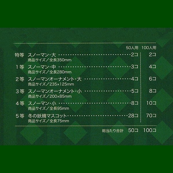 画像2: 抽選会キット 雪の妖精プレゼント 100人用 (2)