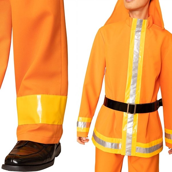 画像6: 大人用 コスチューム 消防士 (6)