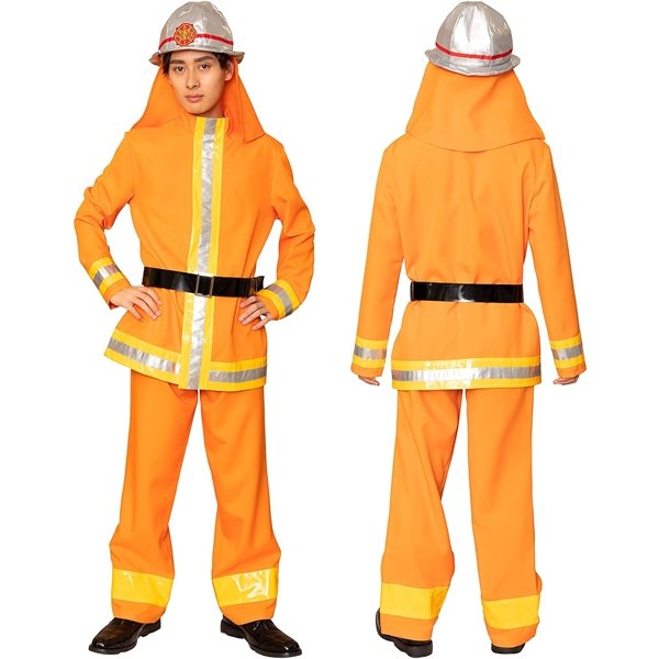 画像2: 大人用 コスチューム 消防士 (2)