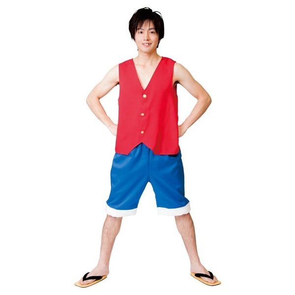 画像2: 大人用 アニメコスチューム 海賊王 (2)