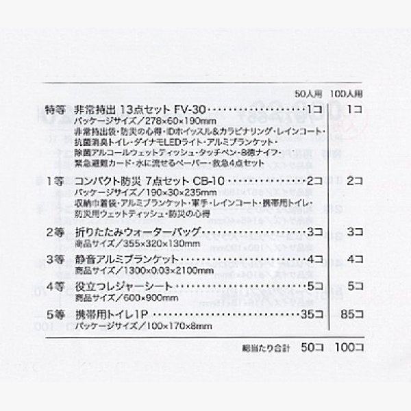 画像2: プレ防災グッズ抽選会　50人用 (2)