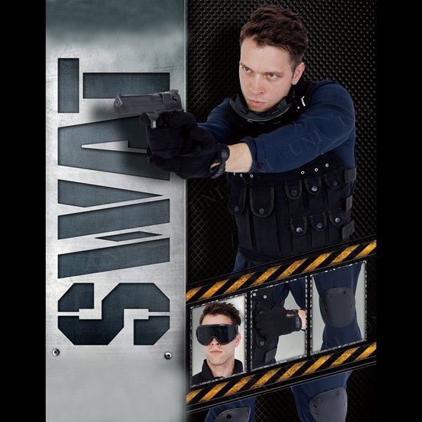 画像2: 大人用 コスチューム SWAT (2)