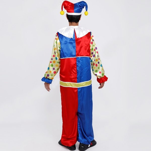 画像2: 大人用コスチューム カラフルピエロ (2)