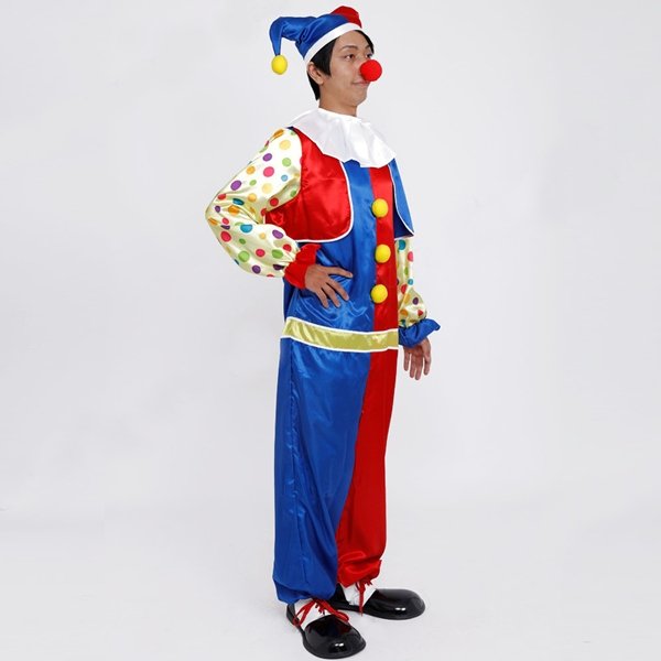 画像3: 大人用コスチューム カラフルピエロ (3)