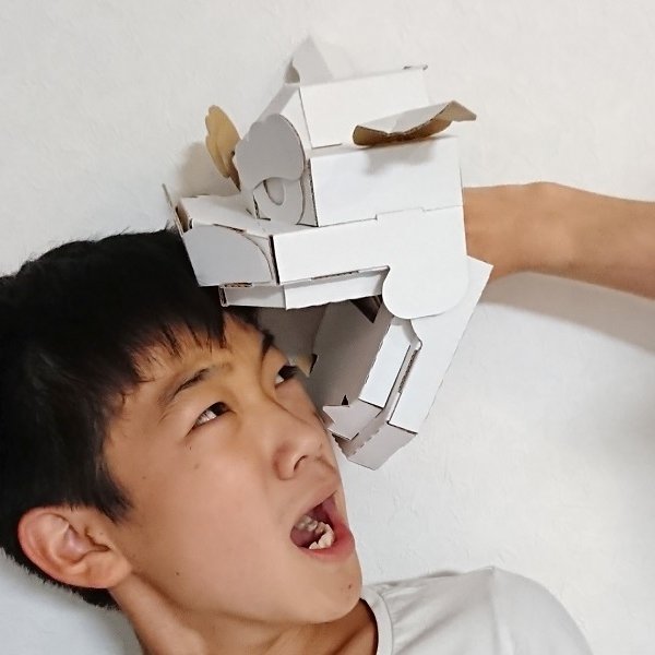 画像4: ダンボール工作 獅子舞 (4)